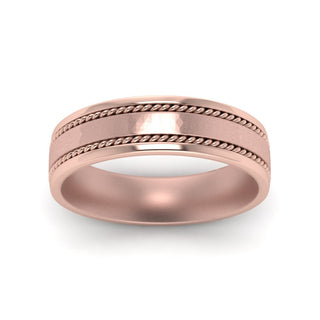 Braided Mens Wedding Ring - MENAGERIE Intimates MENS Lingerie