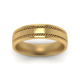 Braided Mens Wedding Ring - MENAGERIE Intimates MENS Lingerie