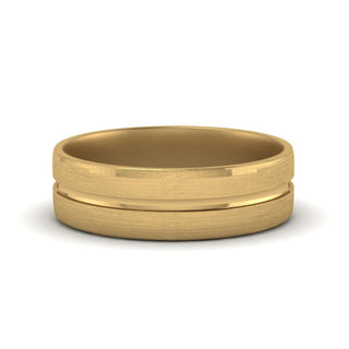 Brushed Mens Wedding Band - MENAGERIE Intimates MENS Lingerie