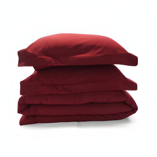 400TC Cotton Sateen Solid Duvet Cover Set