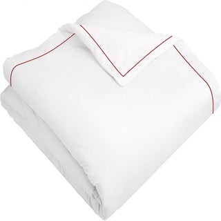 400TC Cotton Single Edge Embroidery Sateen Solid Duvet Cover Set