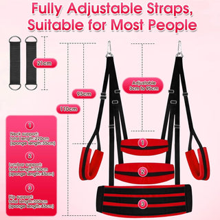 BondFlex Adjustable Sex Swing Kit with Cushions | Comfort & Support