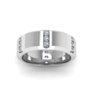 Channel Set 3 Stone | Anniversary Ring