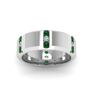 Channel Set 3 Stone | Anniversary Ring