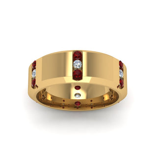 Channel Set 3 Stone | Anniversary Ring