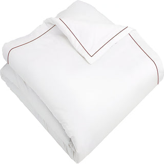 400TC Cotton Single Edge Embroidery Sateen Solid Duvet Cover Set