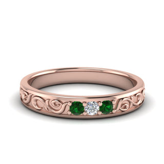 Classic Mens 3 Stone Wedding Band - MENAGERIE Intimates MENS Lingerie
