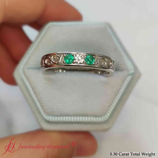 Classic Mens 3 Stone Wedding Band - MENAGERIE Intimates MENS Lingerie
