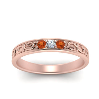 Classic Mens 3 Stone Wedding Band - MENAGERIE Intimates MENS Lingerie