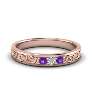 Classic Mens 3 Stone Wedding Band - MENAGERIE Intimates MENS Lingerie