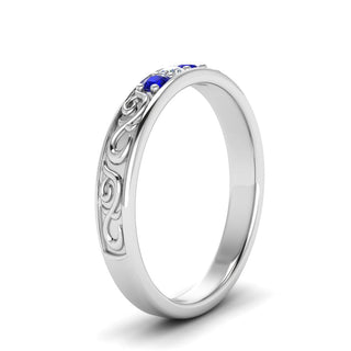 Classic Mens 3 Stone Wedding Band - MENAGERIE Intimates MENS Lingerie