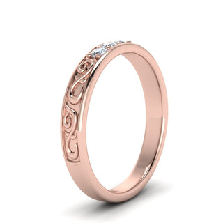 Classic Mens 3 Stone Wedding Band - MENAGERIE Intimates MENS Lingerie