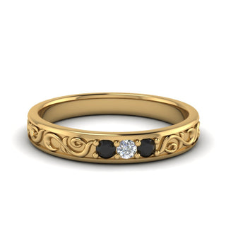 Classic Mens 3 Stone Wedding Band - MENAGERIE Intimates MENS Lingerie