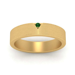 Classic V Shaped Solitaire Stone Mens Band - MENAGERIE Intimates MENS Lingerie