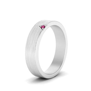 Classic V Shaped Solitaire Stone Mens Band - MENAGERIE Intimates MENS Lingerie