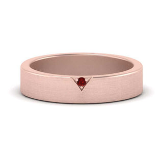 Classic V Shaped Solitaire Stone Mens Band - MENAGERIE Intimates MENS Lingerie