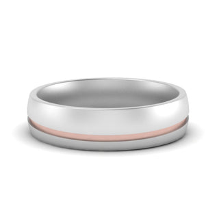Comfort Fit 2 Tone Mens Wedding Band - MENAGERIE Intimates MENS Lingerie