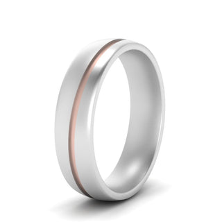 Comfort Fit 2 Tone Mens Wedding Band - MENAGERIE Intimates MENS Lingerie