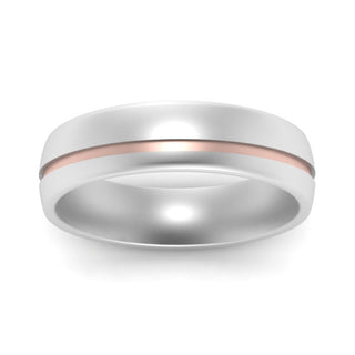 Comfort Fit 2 Tone Mens Wedding Band - MENAGERIE Intimates MENS Lingerie