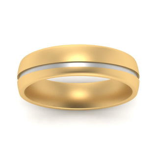 Comfort Fit 2 Tone Mens Wedding Band - MENAGERIE Intimates MENS Lingerie