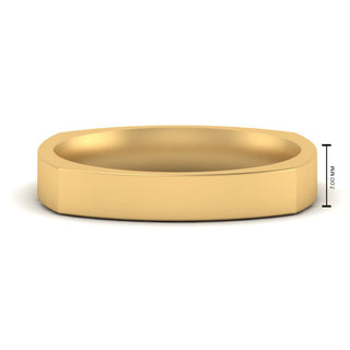 Square Wedding Band | 4 mm - MENAGERIE Intimates MENS Lingerie
