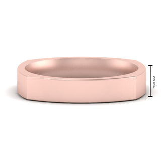 Square Wedding Band | 4 mm - MENAGERIE Intimates MENS Lingerie