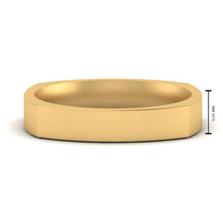 Square Wedding Band | 4 mm - MENAGERIE Intimates MENS Lingerie