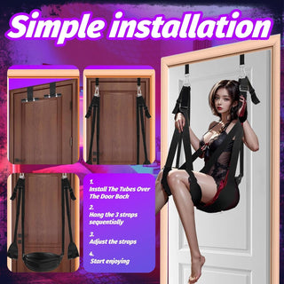 AxionElite Adjustable Door Sex Swing with Padding