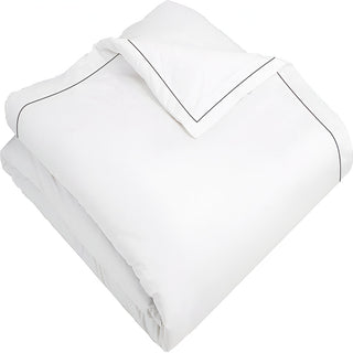 400TC Cotton Single Edge Embroidery Sateen Solid Duvet Cover Set