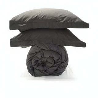 400TC Cotton Sateen Solid Duvet Cover Set
