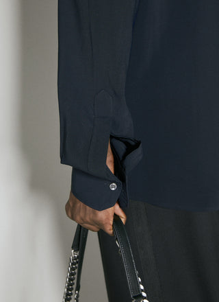 Martini Fit Stretch Charmeuse Shirt