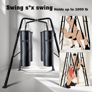 DarkThrone Sex Swing Set with Steel Frame – Holds 1000 lbs