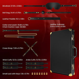 ObsidianCase Premium BDSM Kit Travel Case 7 Piece Set