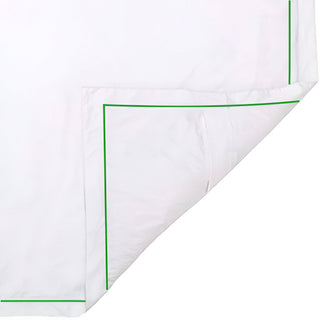 400TC Cotton Single Edge Embroidery Sateen Solid Duvet Cover Set