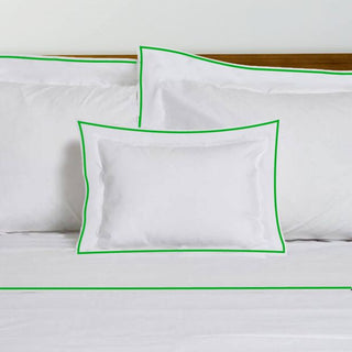 400TC Embroidery Cotton Sateen Solid Duvet Cover Set