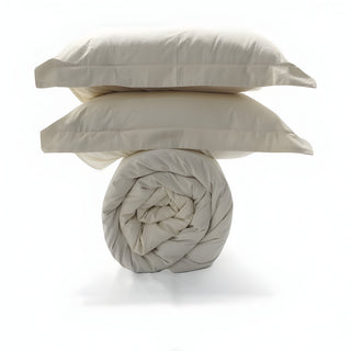 400TC Cotton Sateen Solid Duvet Cover Set