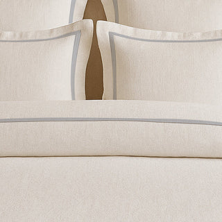 Linen Frame Trim Duvet Cover Set