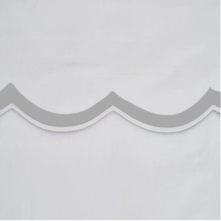 400TC Applique Scalloped Embroidery Cotton Duvet Cover Set