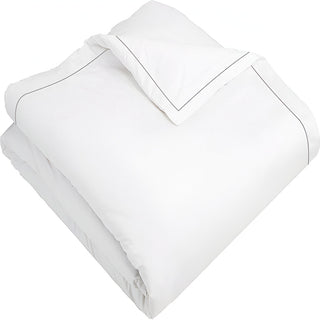 400TC Cotton Single Edge Embroidery Sateen Solid Duvet Cover Set
