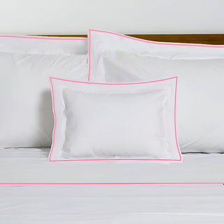 400TC Embroidery Cotton Sateen Solid Duvet Cover Set