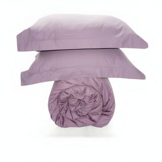 400TC Cotton Sateen Solid Duvet Cover Set