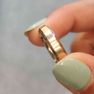 Matte Finish Beveled Anniversary Band For Men - MENAGERIE Intimates MENS Lingerie