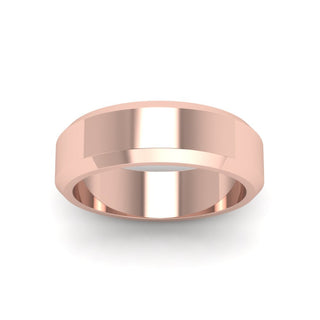 Matte Finish Beveled Anniversary Band For Men - MENAGERIE Intimates MENS Lingerie