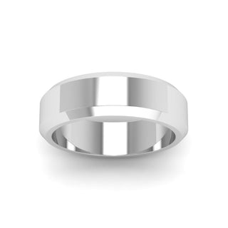 Matte Finish Beveled Anniversary Band For Men - MENAGERIE Intimates MENS Lingerie
