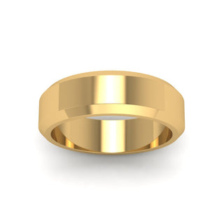 Matte Finish Beveled Anniversary Band For Men - MENAGERIE Intimates MENS Lingerie