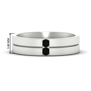 Mens 2 Stone | Wedding Band
