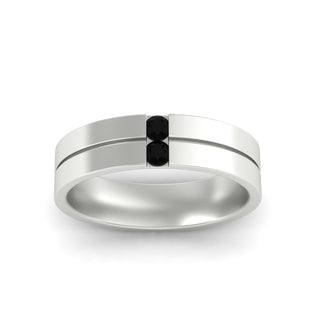 Mens 2 Stone | Wedding Band