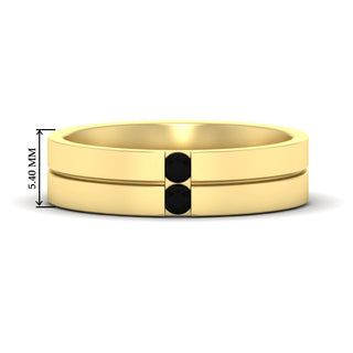 Mens 2 Stone | Wedding Band