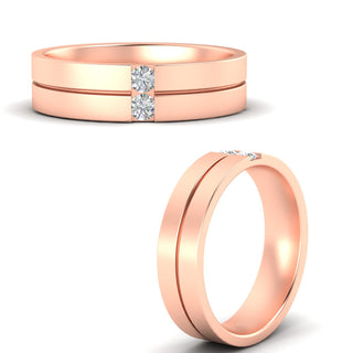 Mens 2 Stone | Wedding Band