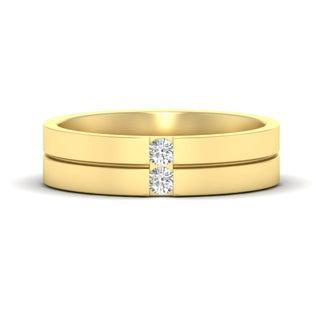 Mens 2 Stone | Wedding Band
